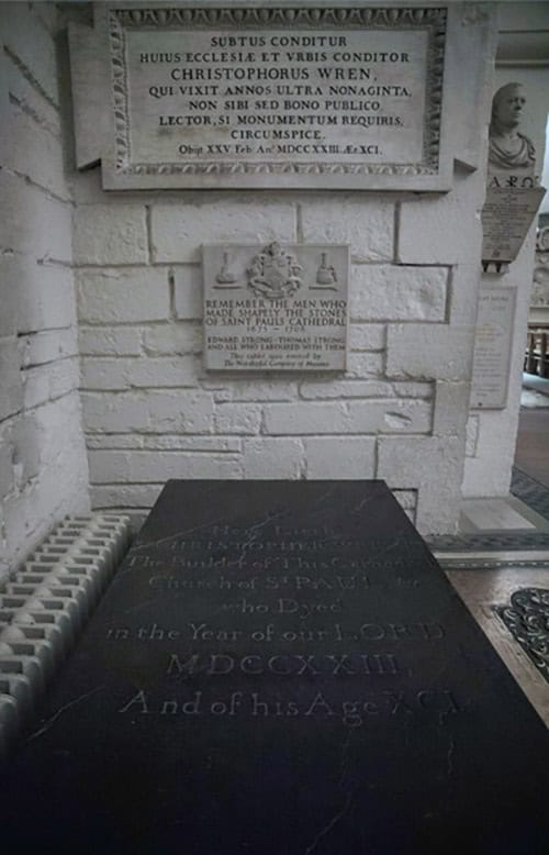 Epitáfio de Sir Christopher Wren