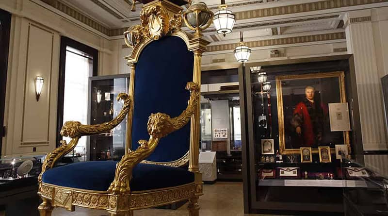 trono maçónico, inglaterra