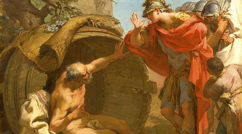 Diógenes e Alexandre, ser e ter