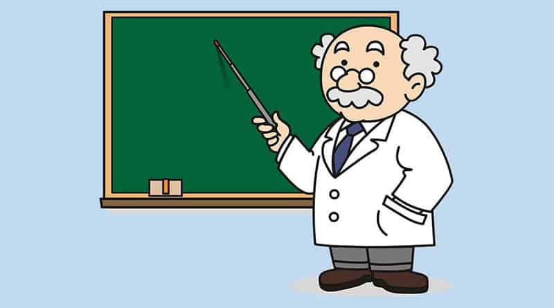 professor, instrução