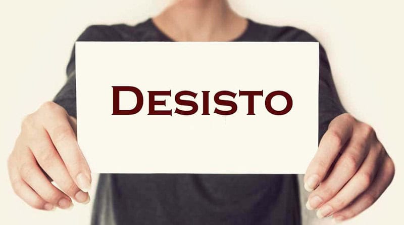 desistências