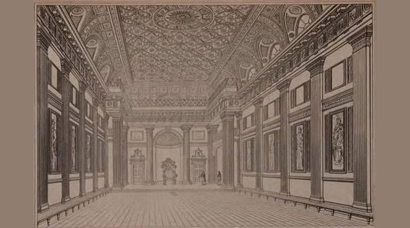 Grand Hall, Freemason's Hall, Londres (projectado por Thomas Sandby e construído em 1776) [3]