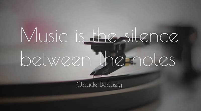 música silêncio