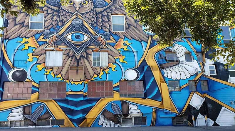 Mural Maçónico de Carl Avery, fraternidade