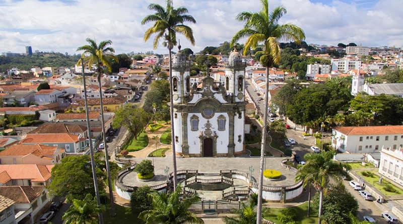 Igreja de São Francisco de Assis, em São João del-Rei, no Estado de Minas Gerais, Brasil, aleijadinho