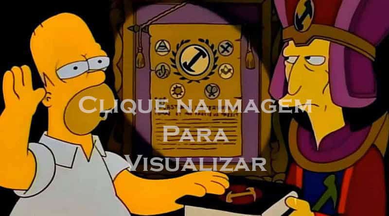 homer simpson iniciação maçónica
