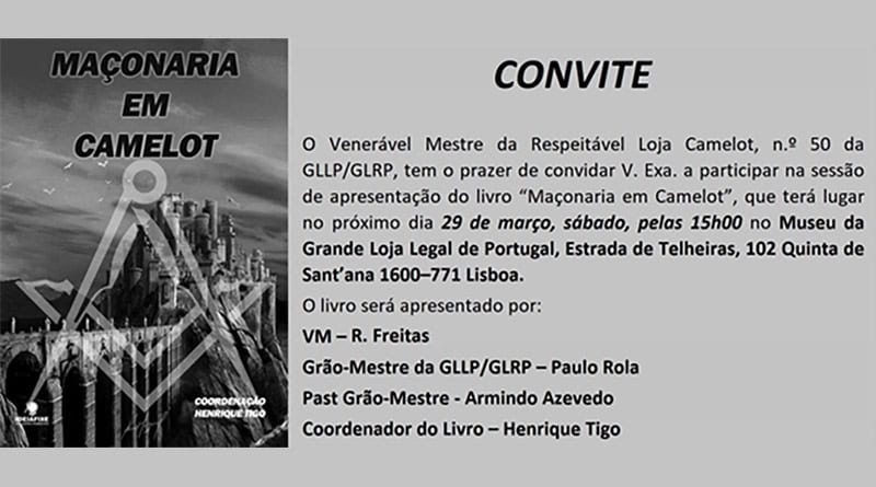 Livro Maçonaria em Camelot